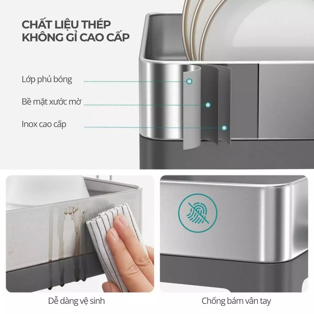 Giá úp bát đĩa 2 tầng Perfection by M - Ảnh 4