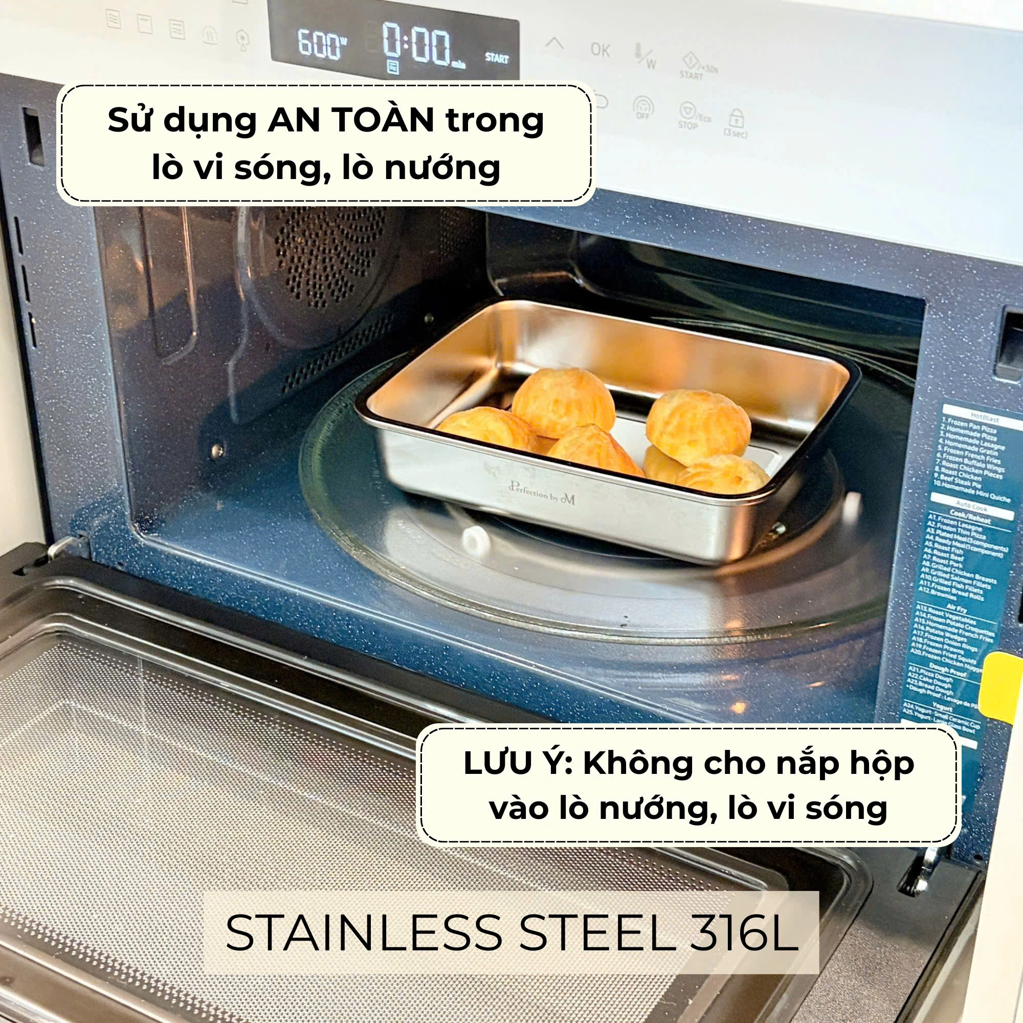 Hộp inox 316L dùng lò vi sóng Perfection by M - Ảnh 6