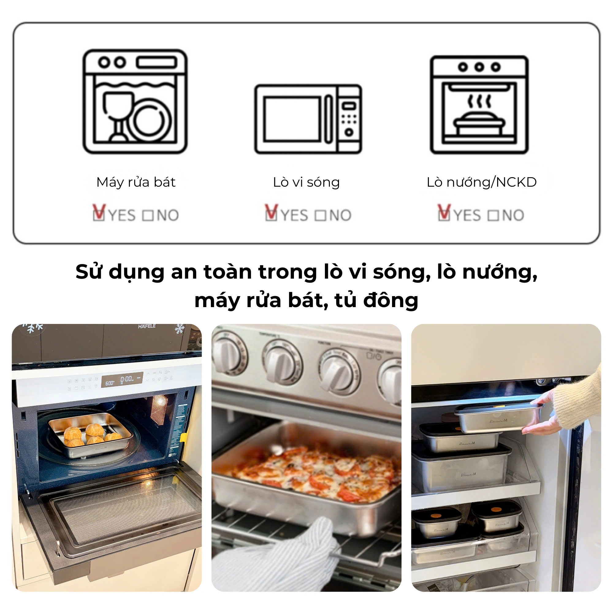 Hộp inox 316L dùng lò vi sóng Perfection by M - Ảnh 8