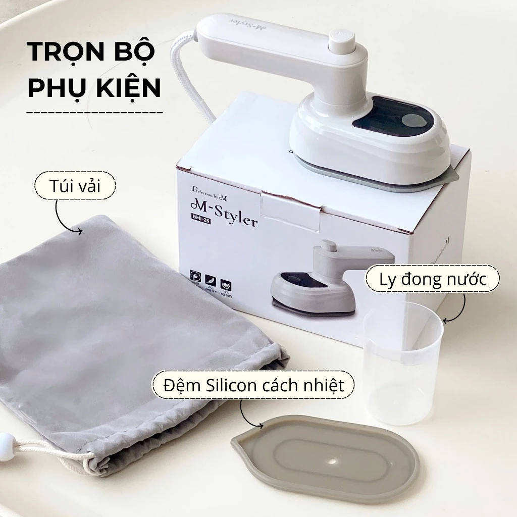 Bàn là mini phun ẩm Hàn Quốc M - Styler - Ảnh 9