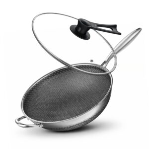 Chảo Sâu Lòng Hybrid Toss Wok Perfection by M, Inox 316 Cao Cấp, Chống Dính 2 Mặt, Chống Xước Đỉnh Cao